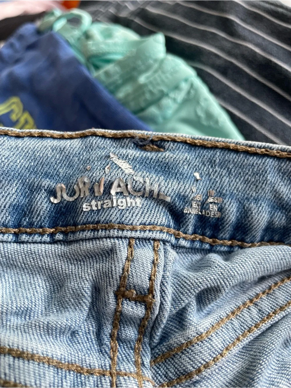 Jordache Light Blue Distressed Boyfriend Jeans